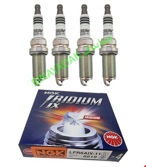شمع خودرو NGK سوزنی ایریدیوم پایه بلند مدل LFR6AIX-11 / 6619